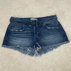 Fashion Nova Dark Blue Jean Shorts